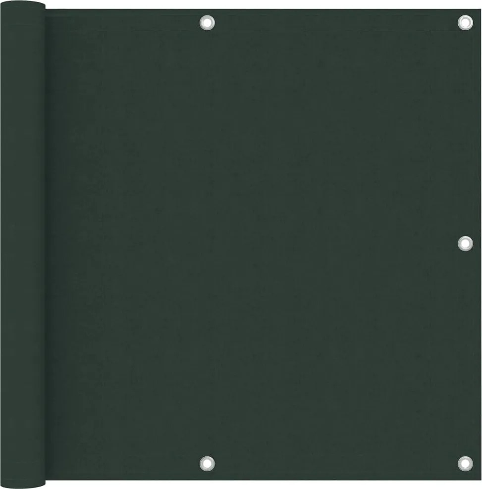 vidaXL sötétzöld oxford-szövet erkélynapellenző 90 x 300 cm
