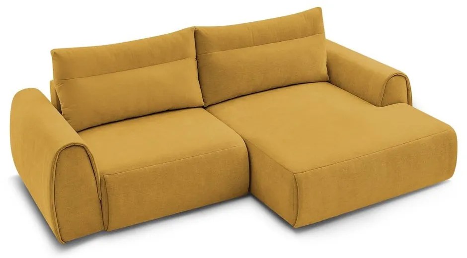 Okkersárga sarokkanapé Aden – Bobochic Paris