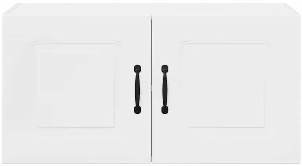 Fali konyhaszekrény Magas Fényű Fehér 80 x 31 x 40 cm Faanyag