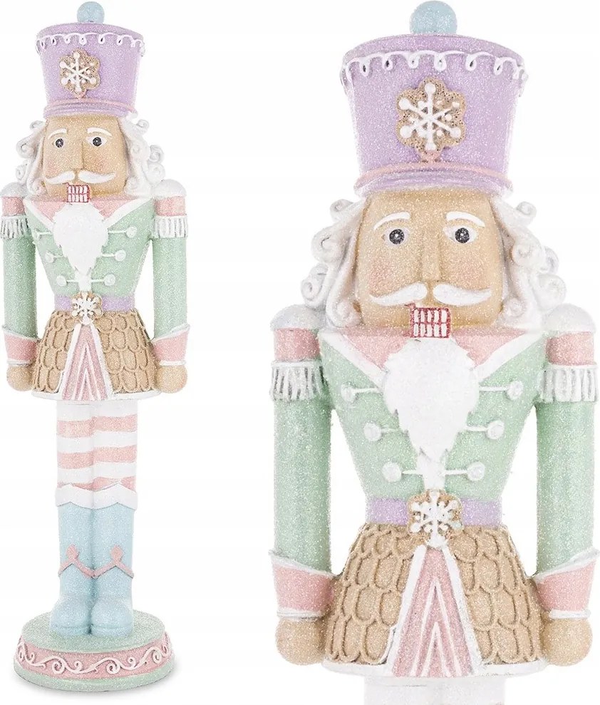 Diótörő Figura 35cm Zöld Rózsaszín Kék Karácsonyra 30 40