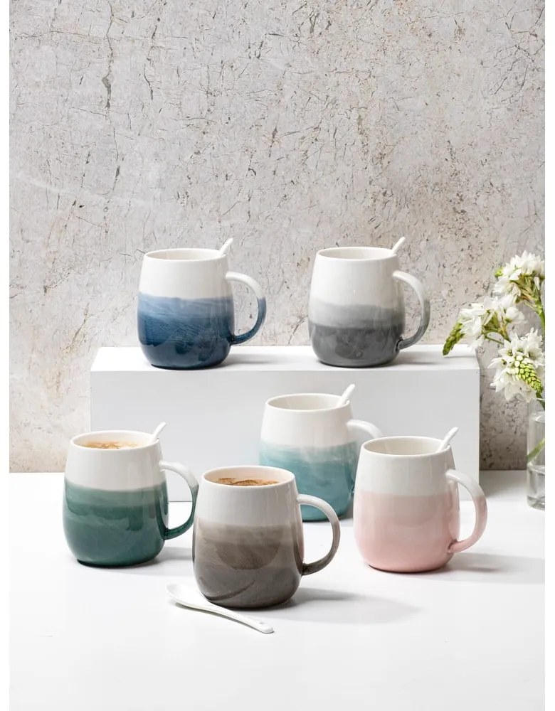 Türkiz porcelán bögre 380 ml Immerse – Ladelle
