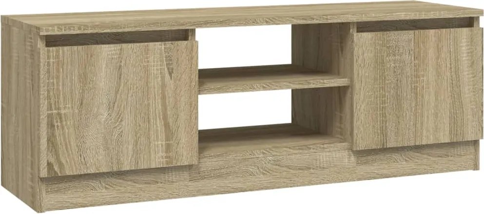 vidaXL sonoma tölgy színű TV-szekrény ajtóval 102 x 30 x 36 cm