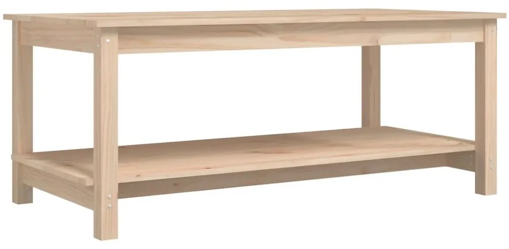 Tömör fenyőfa dohányzóasztal 110 x 55 x 45 cm