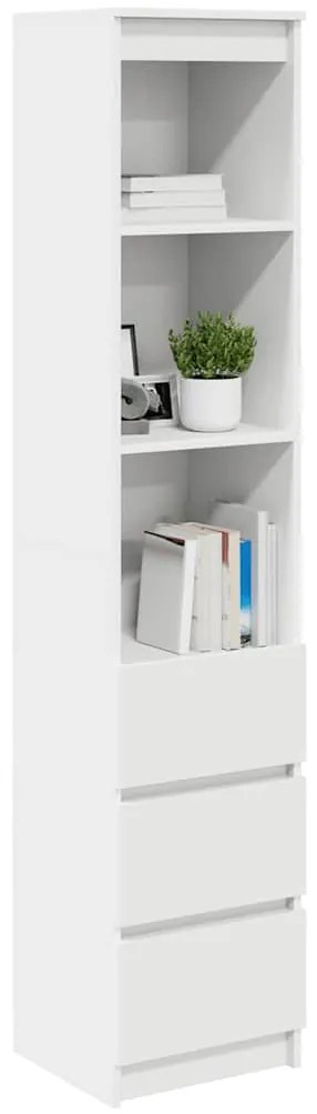 fehér szerelt fa magasszekrény 37,5x35x180 cm