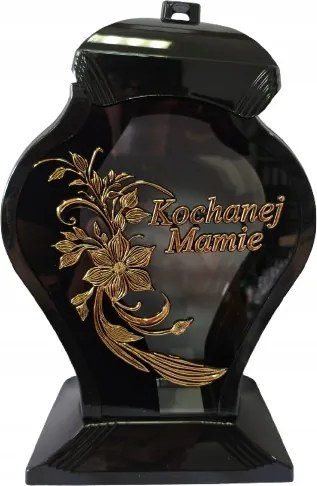 Üveg mécses Sírkő kápolna Szeretett Anyuka arany Nagy 35cm