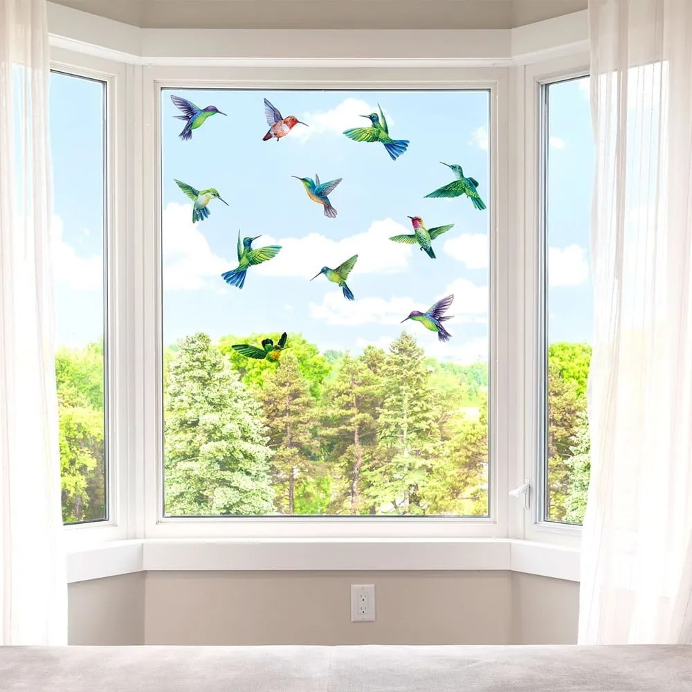 Ablakmatrica szett 20 db-os 40x60 cm Hummingbirds – Ambiance