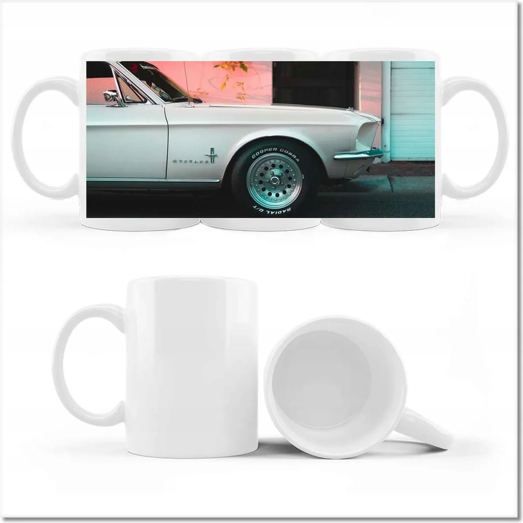 Nyomott mintás bögre Ford Mustang Usa autó