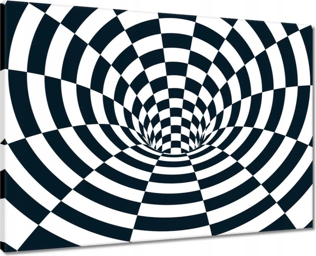 Vászonkép 70x50 Absztrakt fekete-fehér