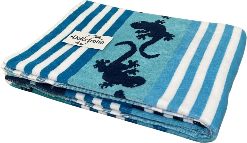 CRAZY GEKKO Strandtörölköző türkiz 165x90cm