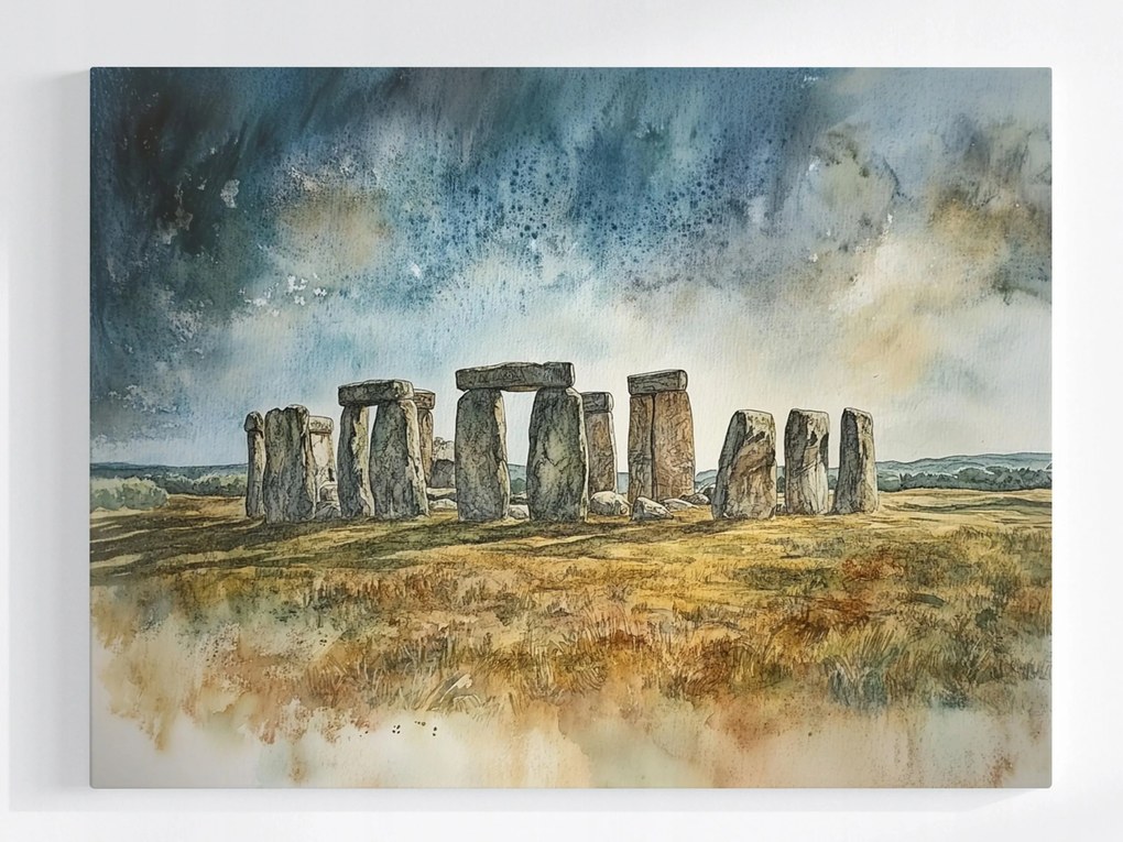 Poszter Stonehenge Kör Kövek Megalit Druida Kilátás 100x75