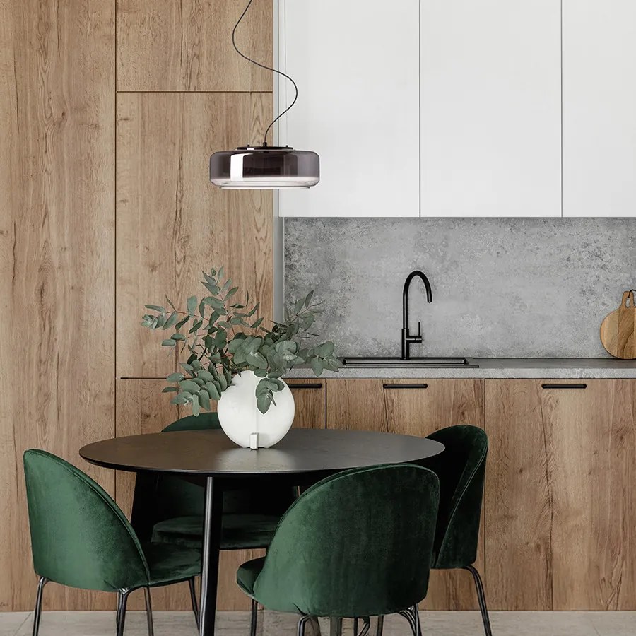 RENDL R14400 NAOMI Modern Led Függesztett Lámpa Fekete IP20