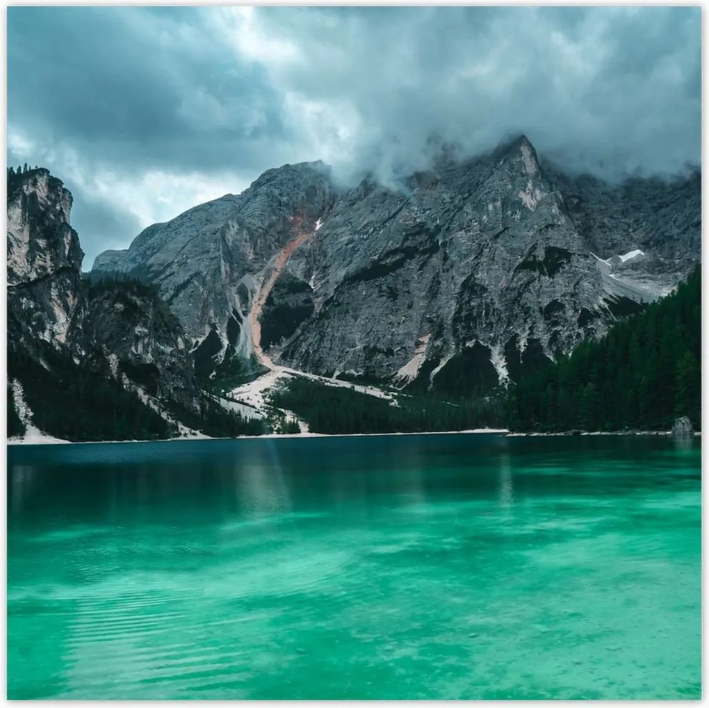 Poszterek 100x100 Hegyi tó Tájkép