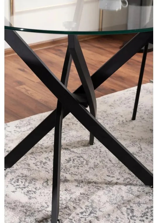 Agis Asztal Kerek 90cm fekete