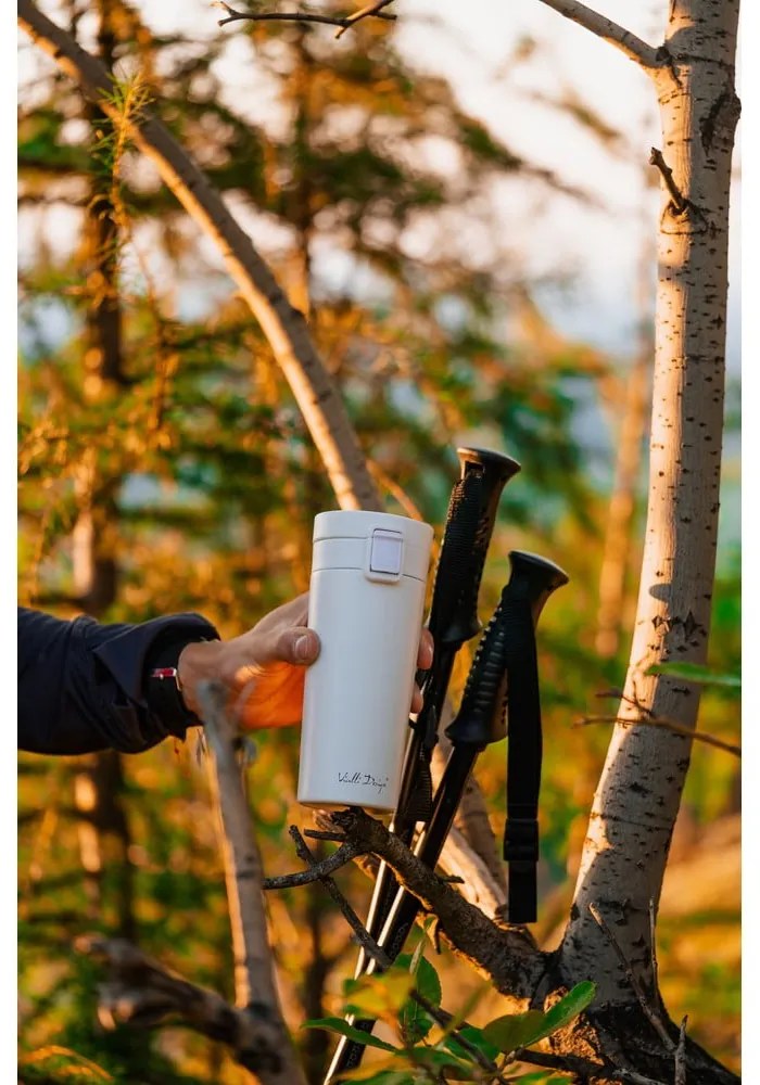 Fuori fehér thermo utazóbögre, 400 ml - Vialli Design