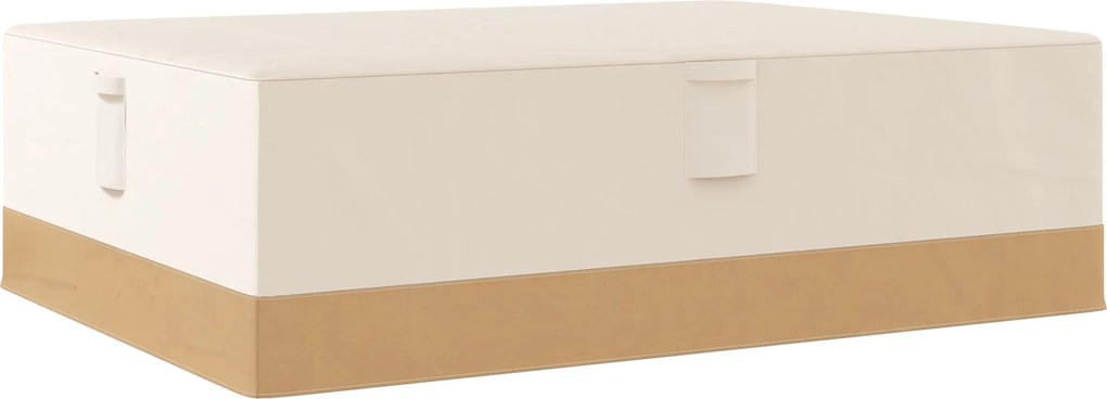 Outsunny Kertibútor Takaró 275x208x78 Oxford 600D Vízálló Kanapéasztal Takaró 4 Szellőzéssel, 5 Fogantyúval és Bézs Zsinórral | Aosom