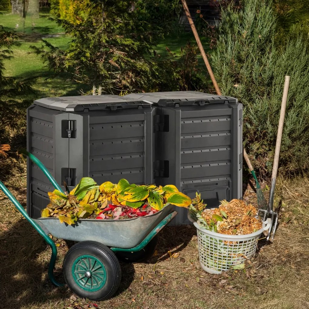 Kerti komposztáló - Compogreen 800 l, fekete Prosperplast