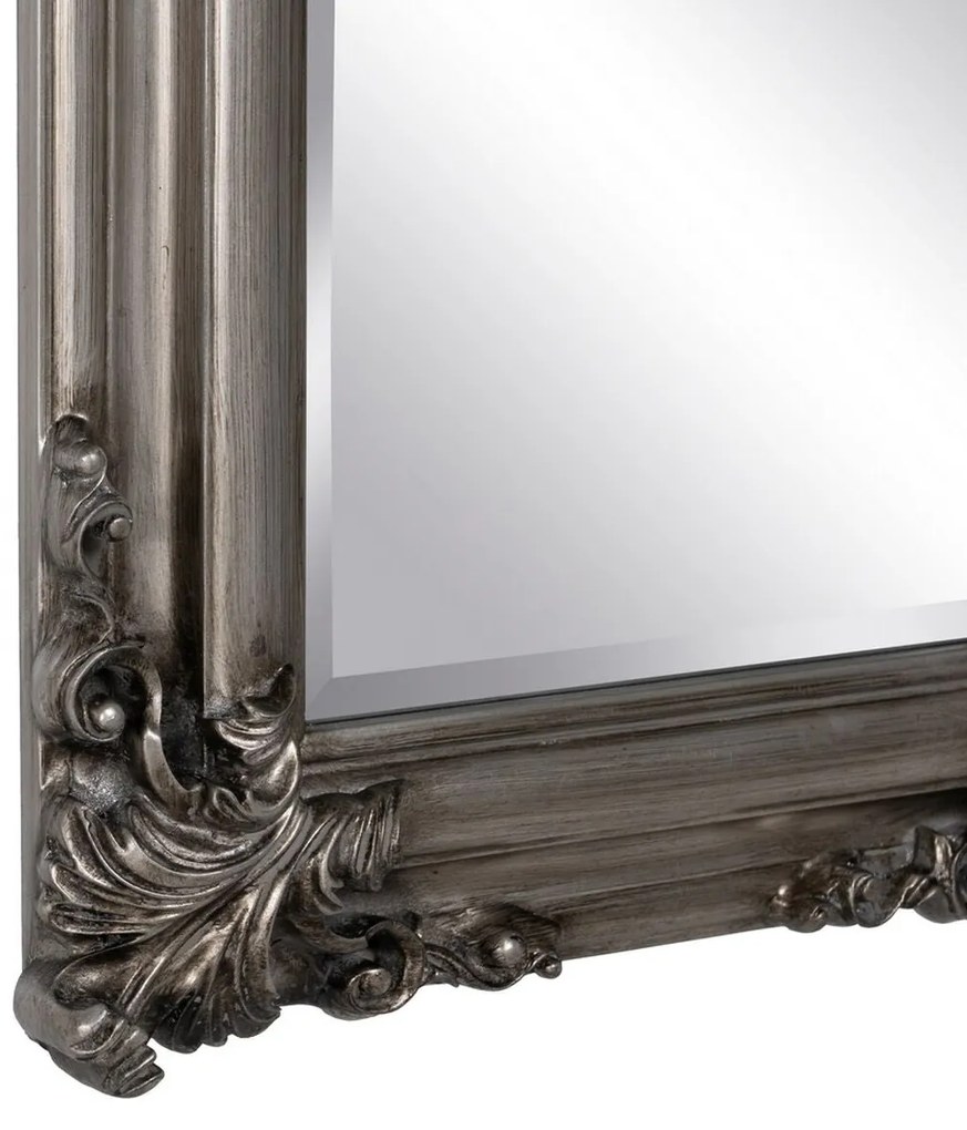 Nagy fali tükör 147 cm Ezüst szinü dekoratív kerettel