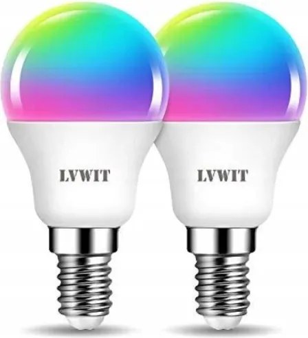 Lvwit Led izzó 5W E14 Rgb 2 db WiFi alkalmazás Vezérlés