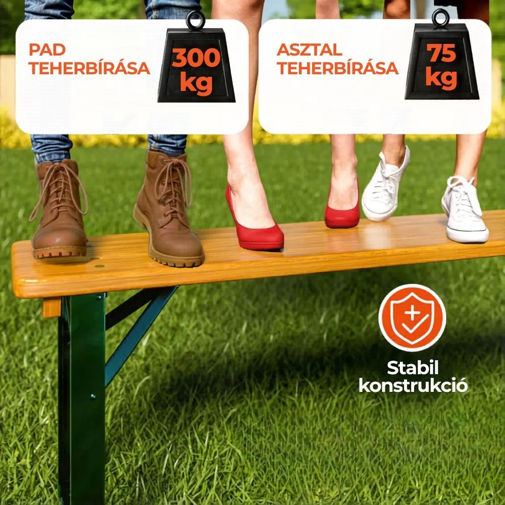 KLASIK sörpad készlet, 170cm, természetes barna Casaria