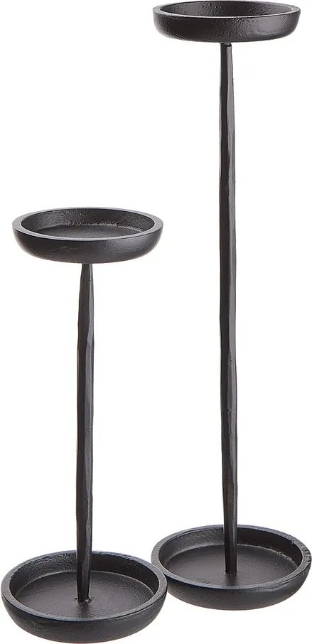 FAROL gyertyatartó, fekete 36cm