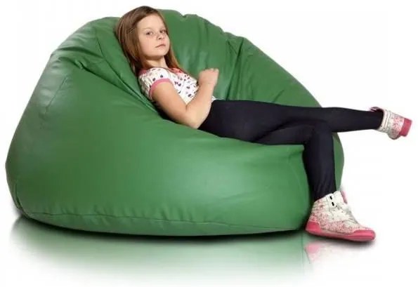 Babzsák labda Maxi ökobőr TiaHome - Narancssárga