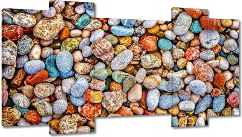 Vászonkép 120x65 Színes kavicsok