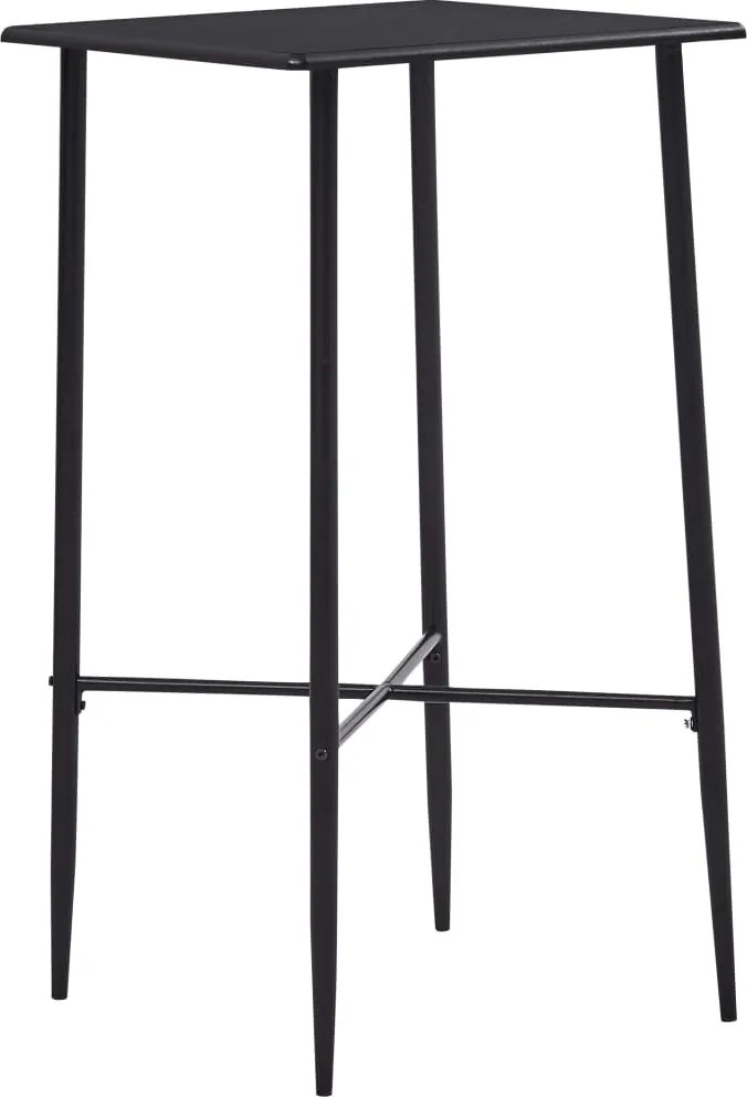 vidaXL fekete MDF bárasztal 60 x 60 x 111 cm