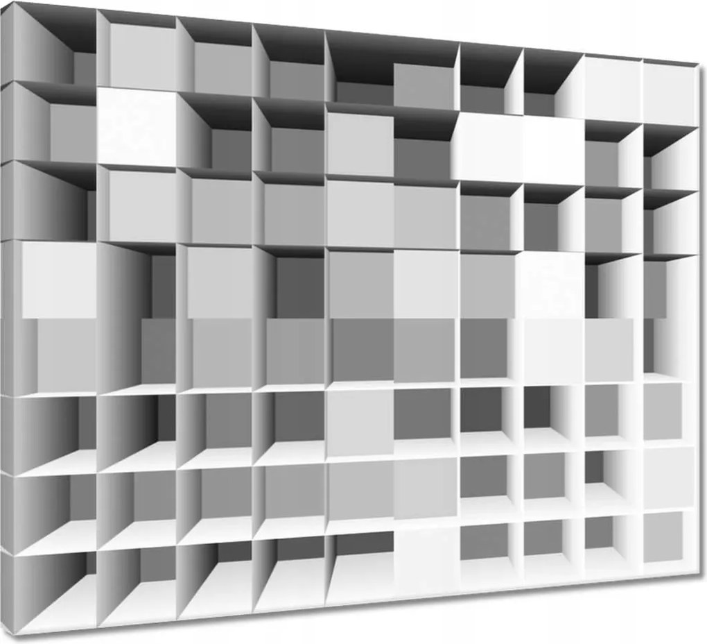 Vászonkép 50x40 Optikai illúzió 3D kockák