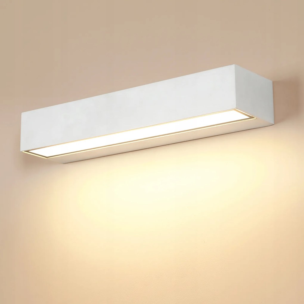 Kültéri Led Falikar Fehér Modern Téglalap 16W 3000K IP65