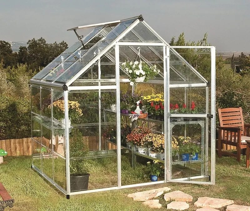 Harmony Silver Palram - Canopia 1,85 x 1,86 m-es kis polikarbonát üvegház