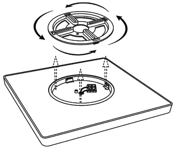 Top Light - LED Mennyezeti lámpa REVIT LED/50W/230V 3000-6500K 50x50 cm fehér + távirányító