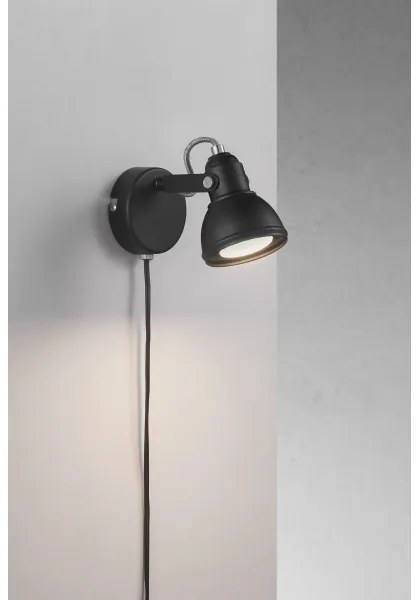 Nordlux - Fali spotlámpa ASLAK 1xGU10/35W/230V fekete