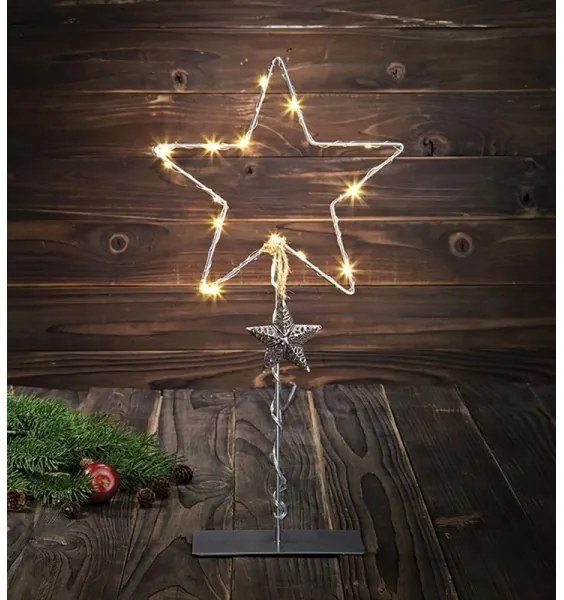 Markslöjd 703805 - LED Karácsonyi dekoráció VIKHEM 15xLED/0,45W/4,5V