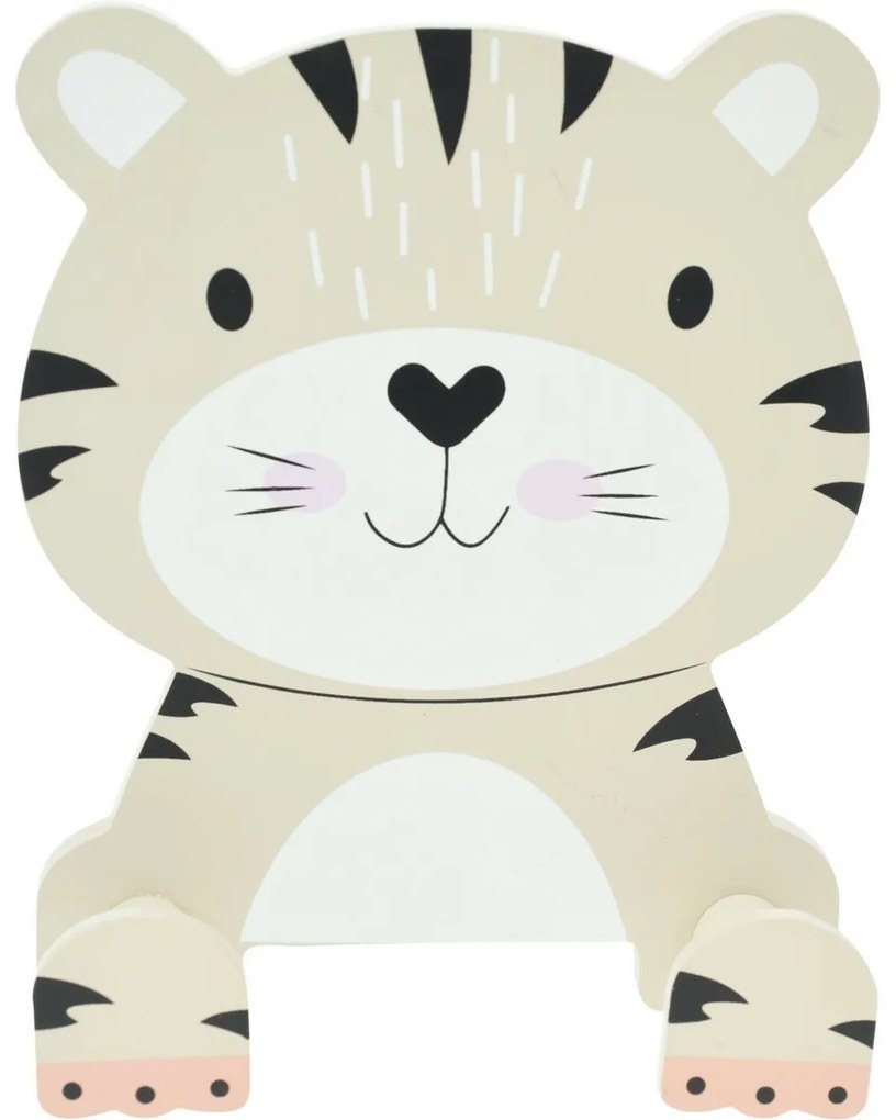 Hatu Tigris gyerek akasztó, 14 x 17 x 4,5 cm, MDF