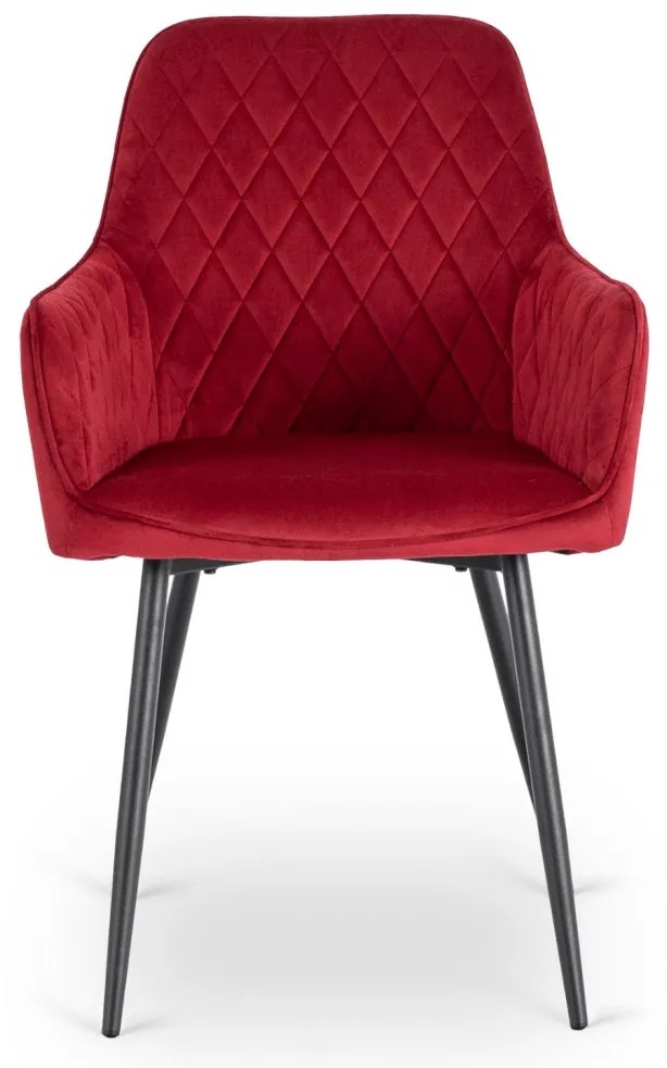 Elegáns Bordó Bársony Étkezőszék BRESSO