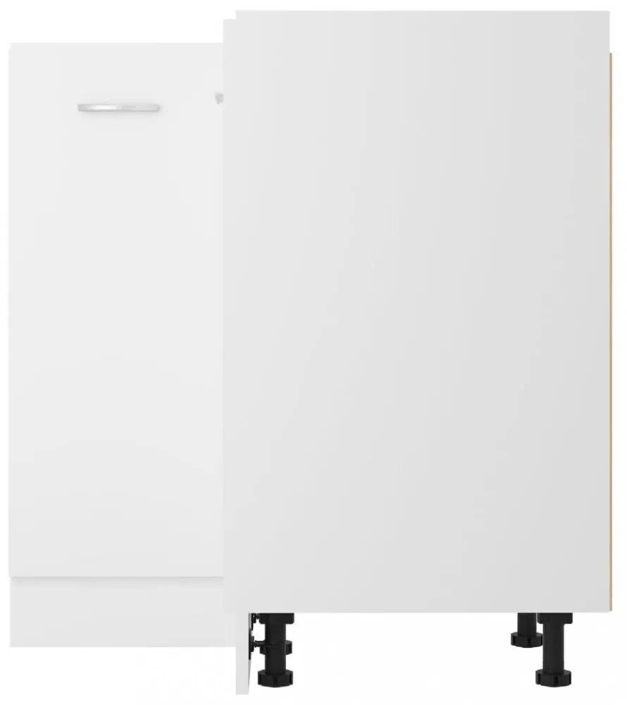 “Lyon” fehér szerelt fa alsó sarokszekrény