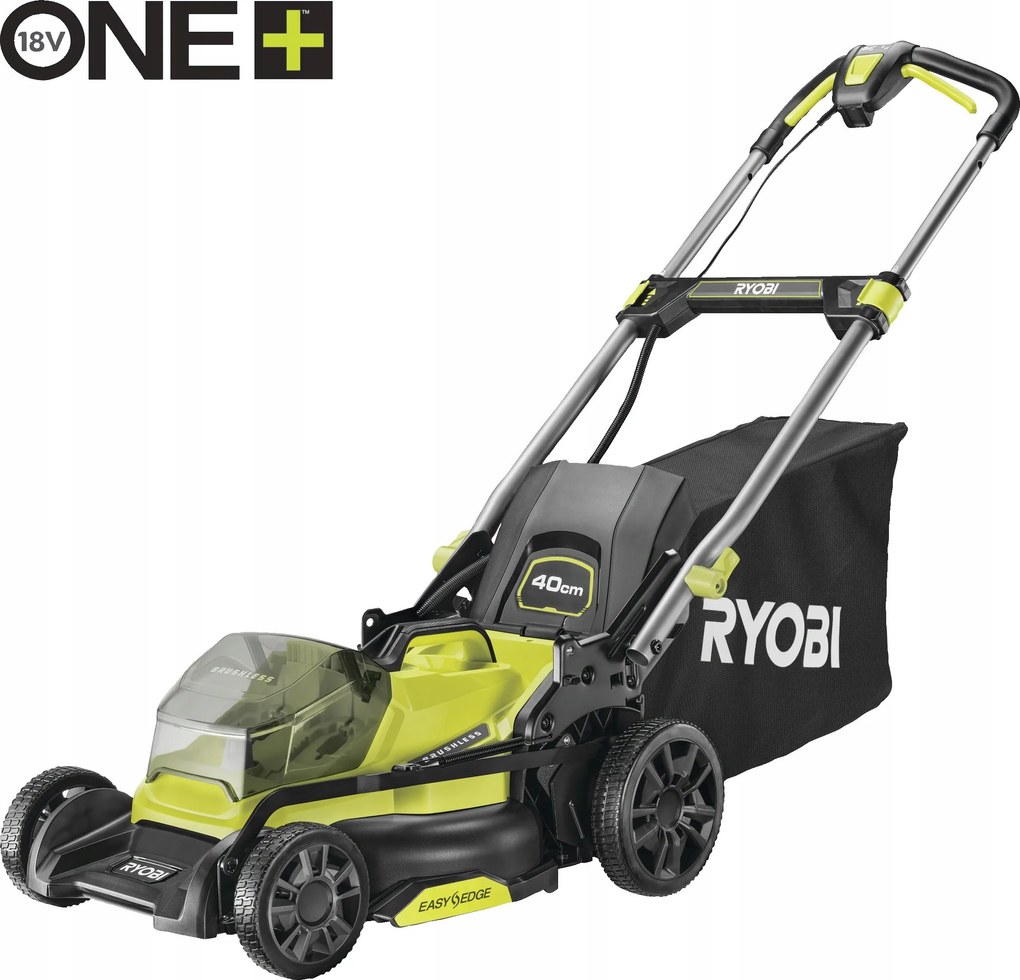 Ryobi RY18LMX40C-0 18V One+ szénkefe nélküli fűnyíró 40 cm vágási szélesség akkumulátor nélkül