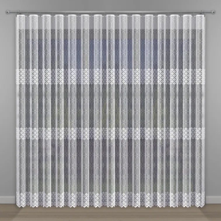 Mg Függöny jacquard 623/796 Fehér magasság 250cm pol 0,5m