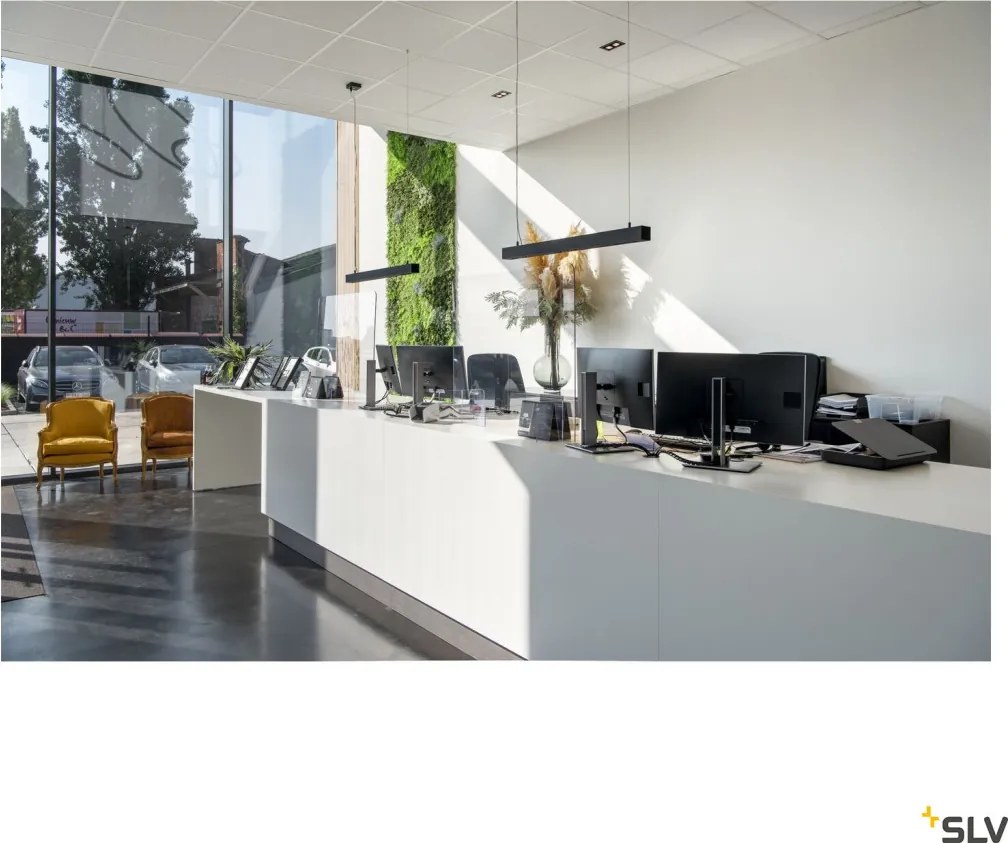 SLV 1000933 Q-LINE Modern Led Függesztett Lámpa Fekete LED IP20