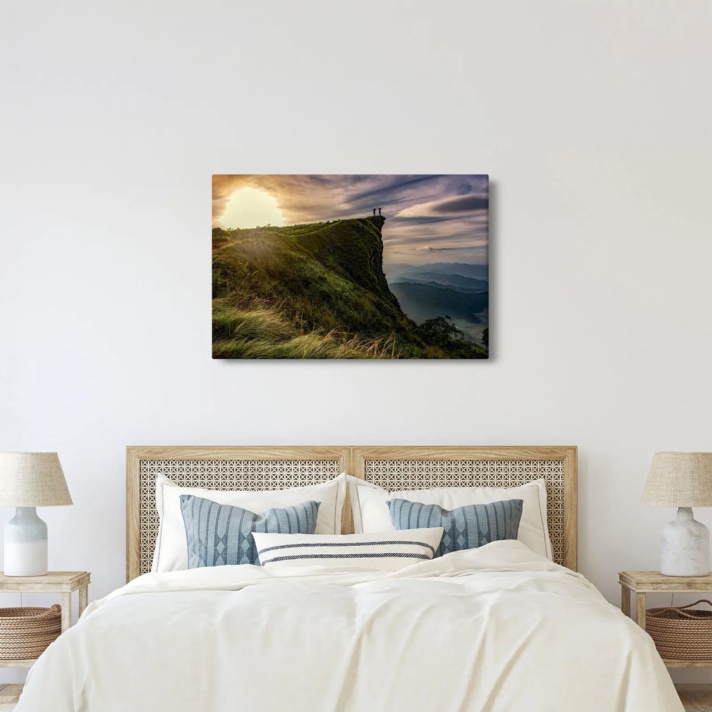 Egy nő képe a sziklán (90x60 cm)