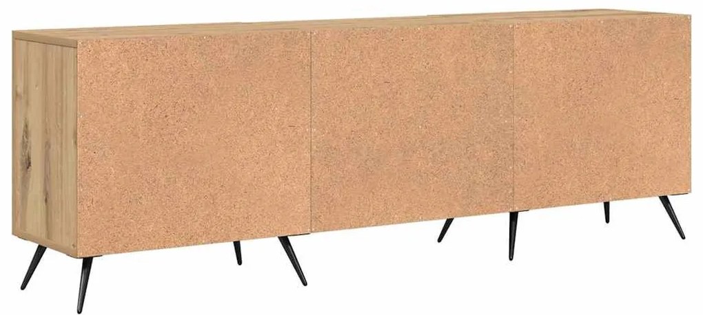 TV szekrény kézműves tölgy 150 x 30 x 50 cm Faanyag