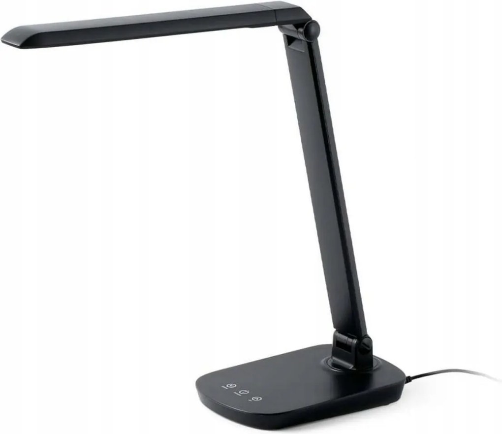 Faro Anouk fekete Led asztali lámpa, 8W, 4000K, érintőképernyős vezérlés