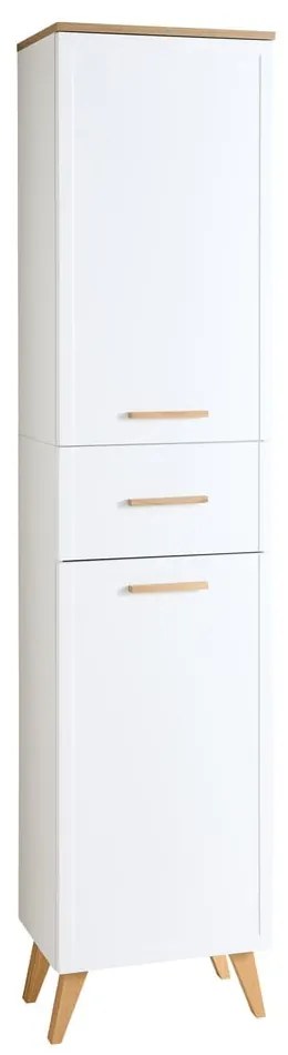 Fehér fürdőszoba szekrény 184x45 cm Quickset 383 – Pelipal