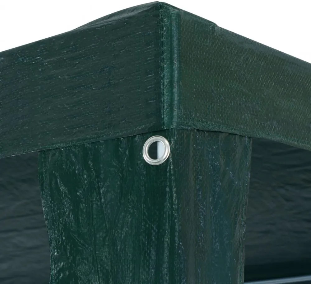 zöld PE rendezvénysátor 3 x 3 m