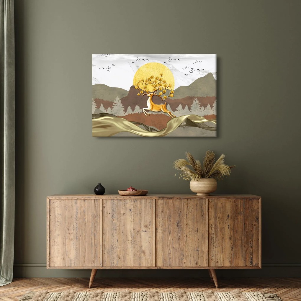 Egy szarvas képe (90x60 cm)