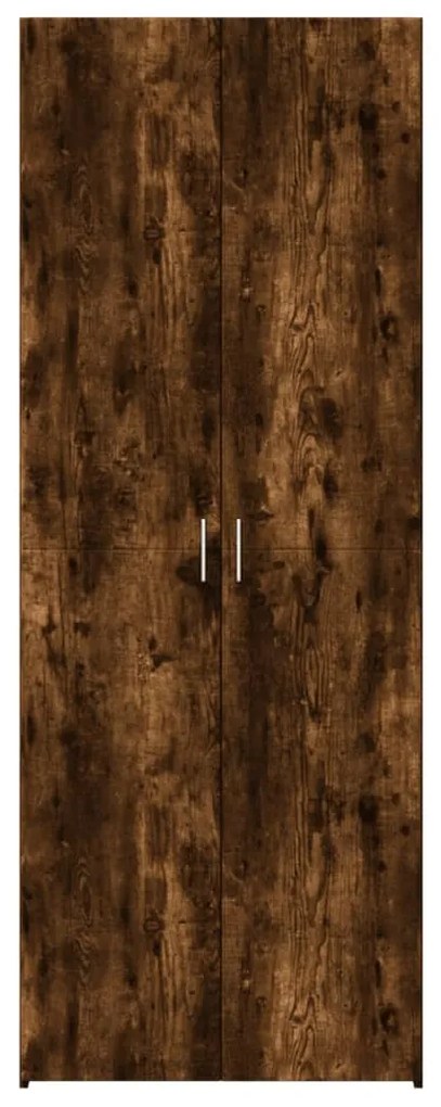 füstös tölgy színű szerelt fa magasszekrény 70 x 42,5 x 185 cm