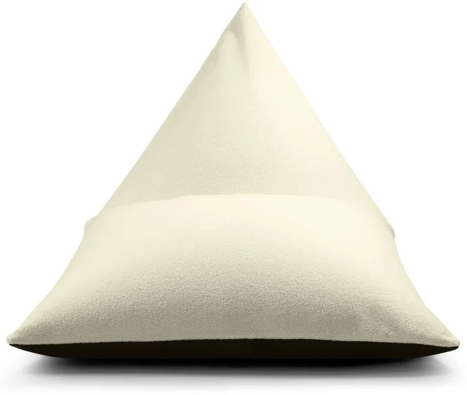 Krémszínű buklé babzsákfotel Razzmatazz – SLOWDOWN