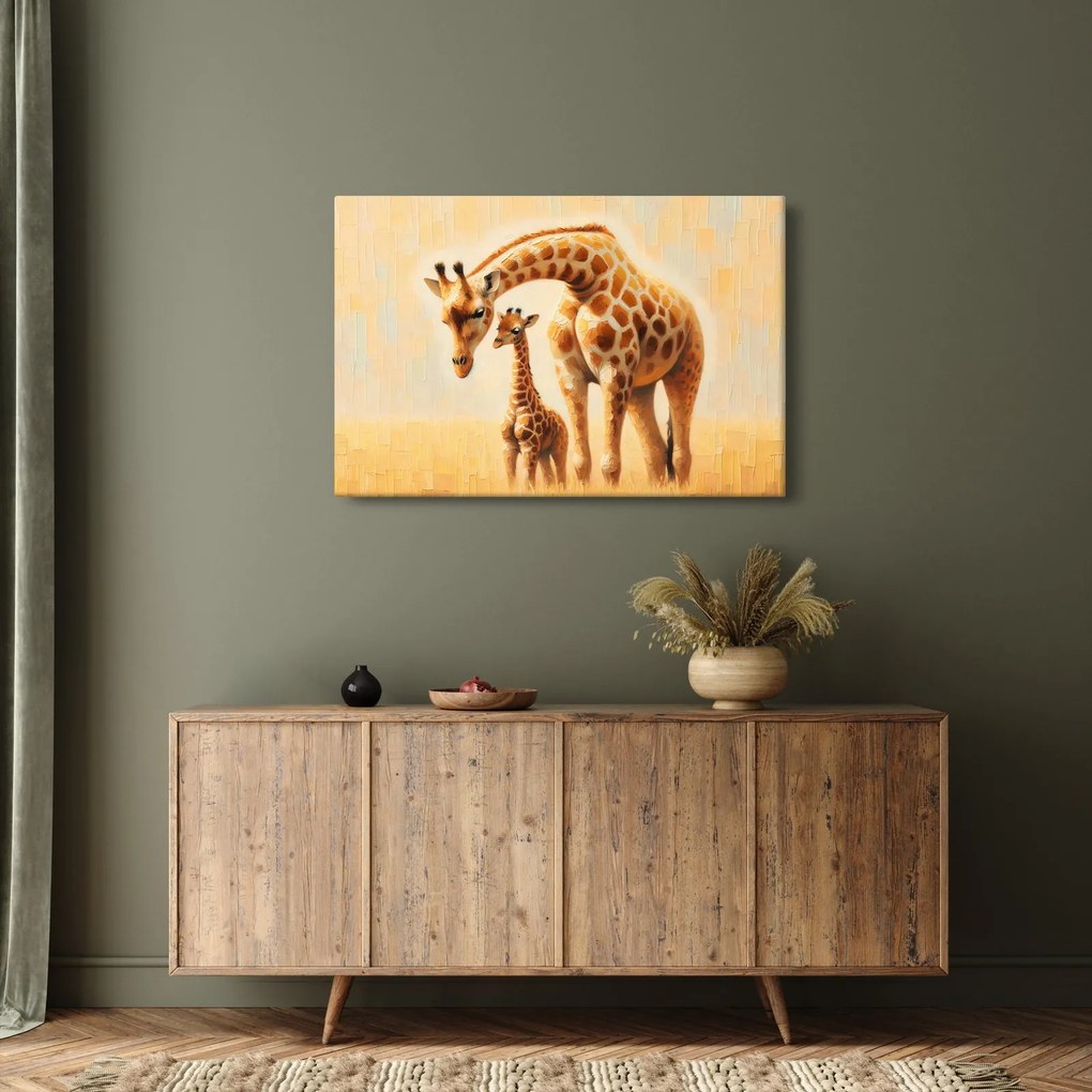 Kép - Zsiráfok (90x60 cm)