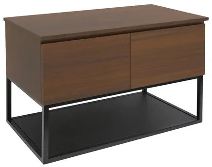 Fürdőszobaszekrény fedőlemezzel SAT B-Way 119x57x45 cm diófa matt BWAY120NUTDF