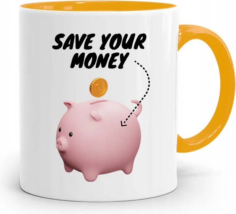 Bankárnak Sárga Bögre Születésnapi Ajándék fényképes nyomtatással